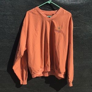 Vintage Peach V-neck windbreaker